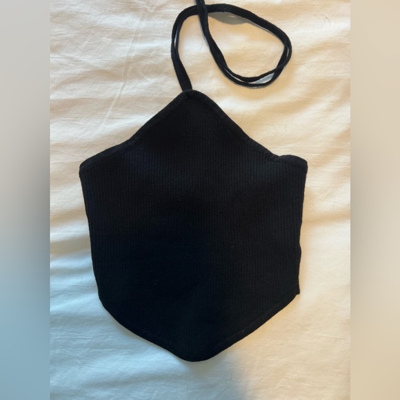 knit crop halter top nwot - Picture 2 of 5